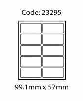 ABBA 23295 Laser Label [99.1mm x 57mm]